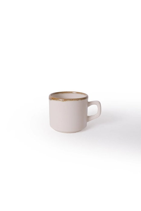 Hermia Juego de Tazas de Té de 12 Piezas Crema y Canela